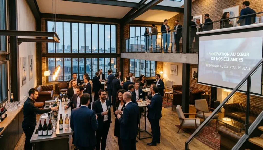 Loft événementiel design à Paris lors d'une soirée corporate