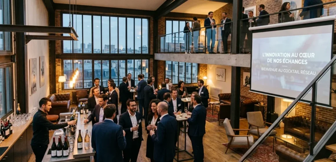 Loft événementiel design à Paris lors d'une soirée corporate
