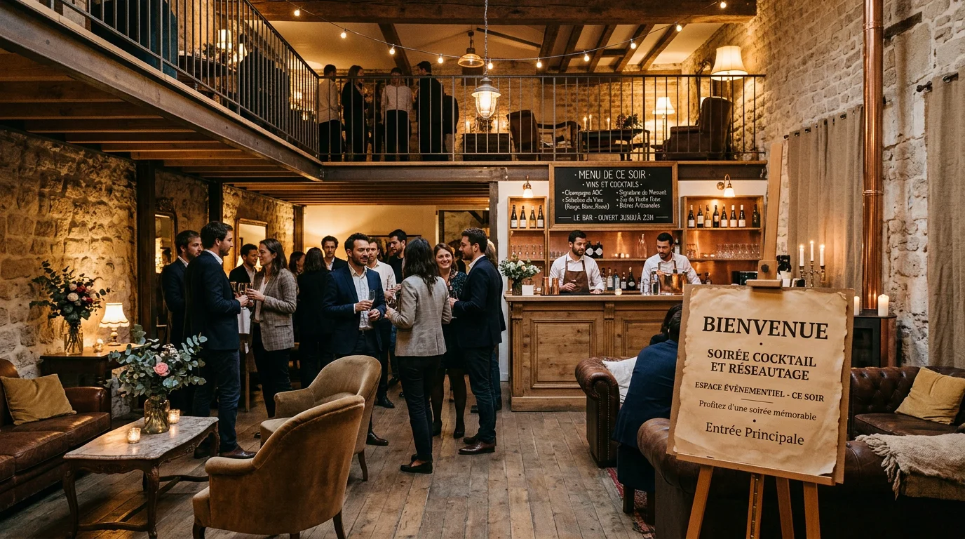 Loft événementiel immersif aménagé pour une soirée corporate à Paris