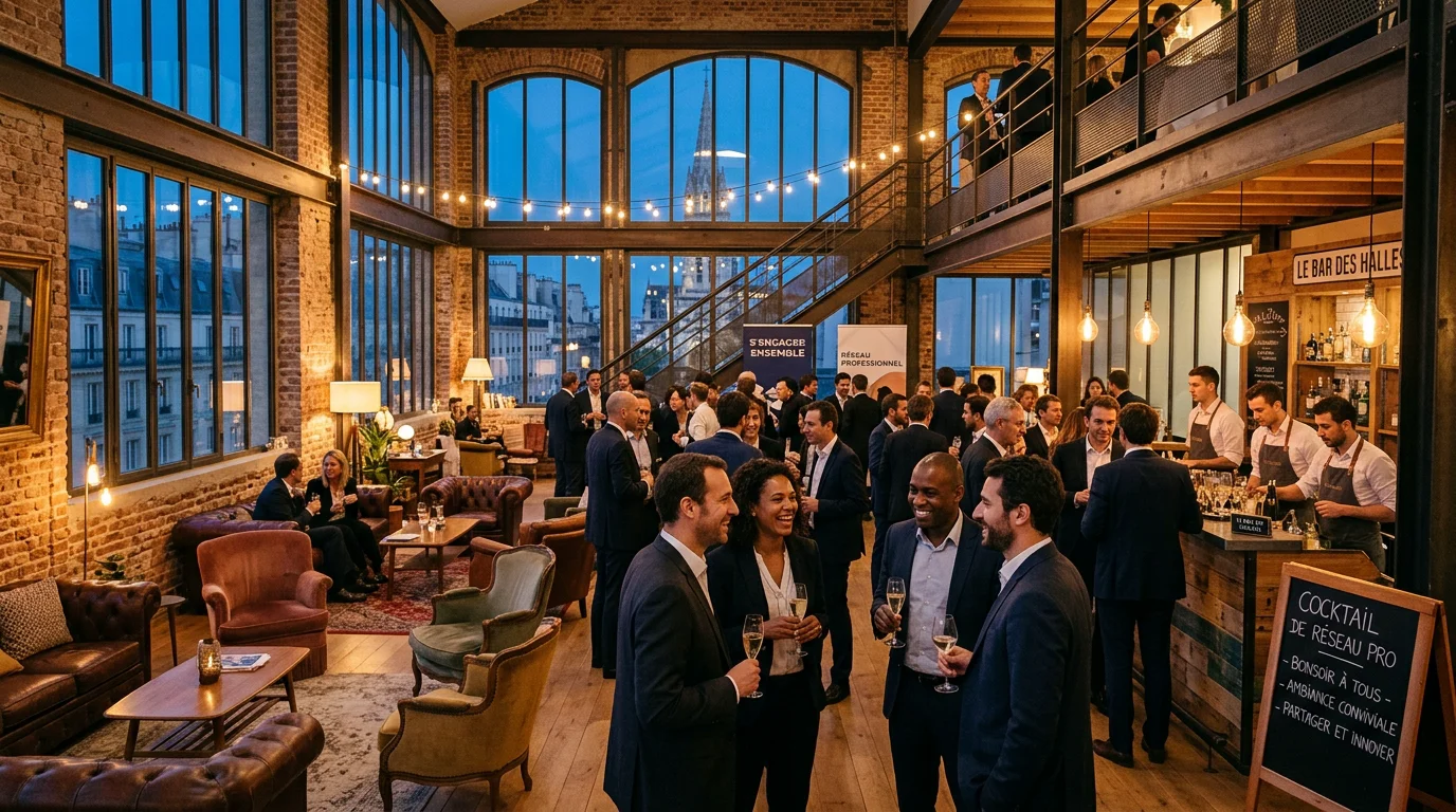 Loft événementiel immersif à Paris lors d'une soirée corporate