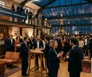 Lancement de produit dans un loft événementiel parisien sur deux niveaux