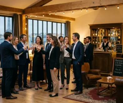 Soirée d'entreprise élégante dans un loft parisien privatisé