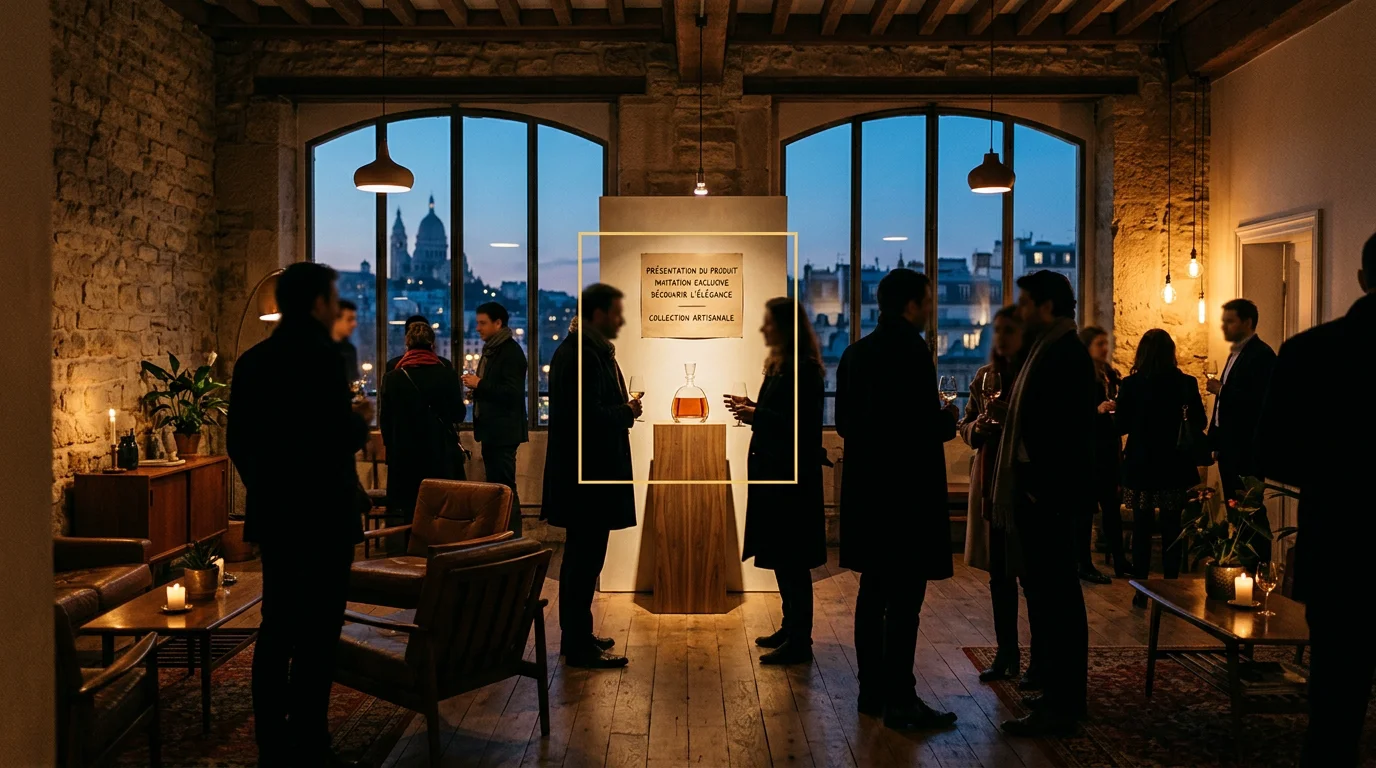 Lancement de produit dans un loft design à Paris