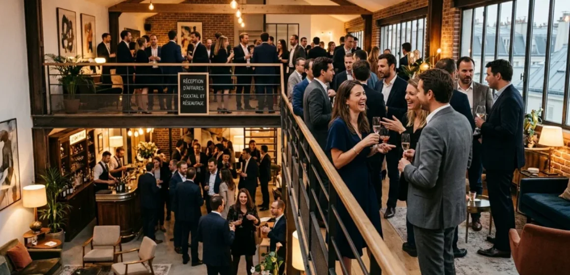 Événement d'entreprise élégant dans un loft design à Paris