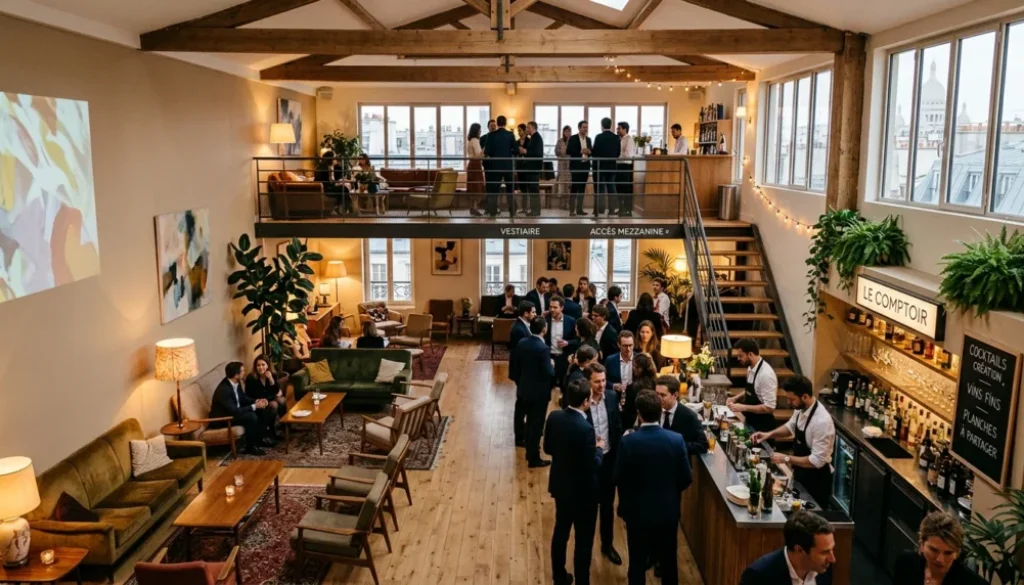Loft événementiel design et immersif à Paris pour une soirée d'entreprise