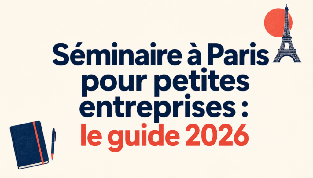 Petite equipe reunie dans un loft parisien pour un seminaire d'entreprise