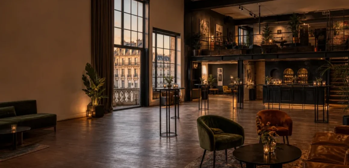 Loft événementiel élégant et modulable à Paris pour une fête professionnelle