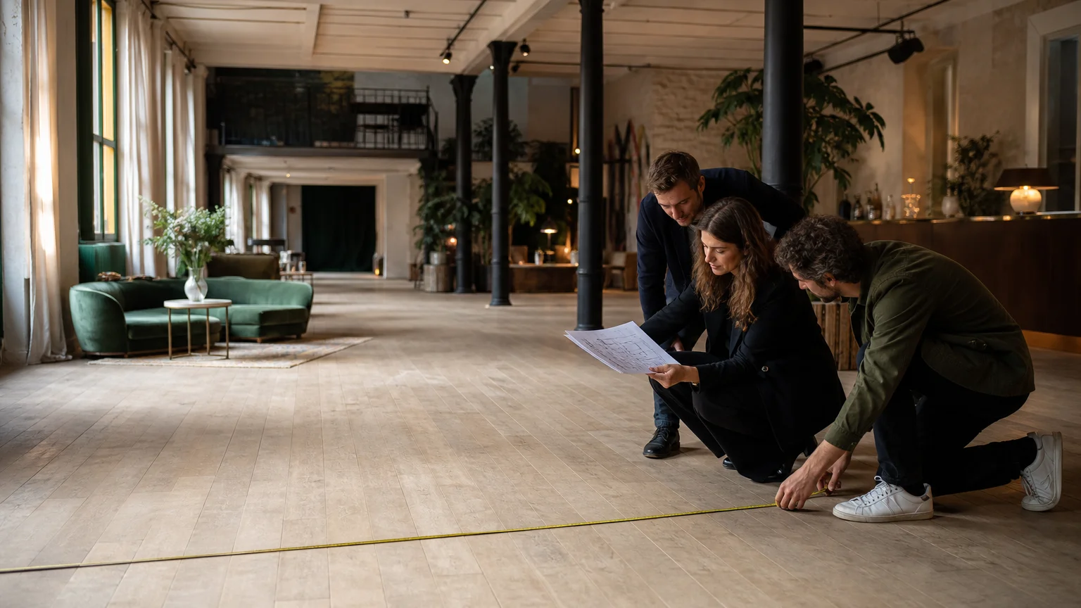 Loft événementiel parisien aménagé pour une réception professionnelle