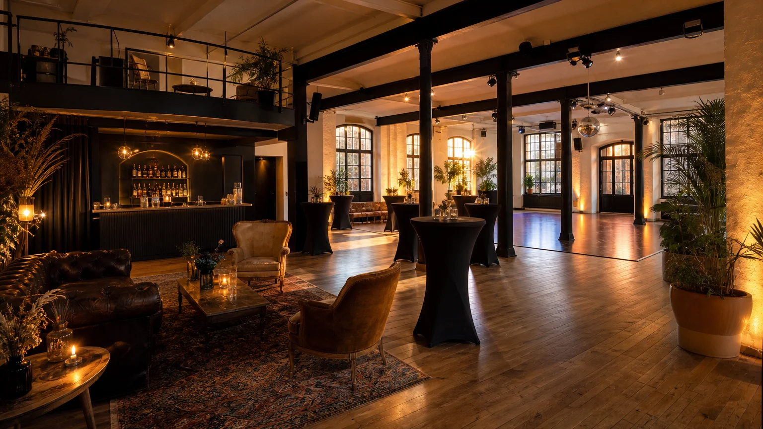 Loft parisien modulable aménagé pour une soirée privée